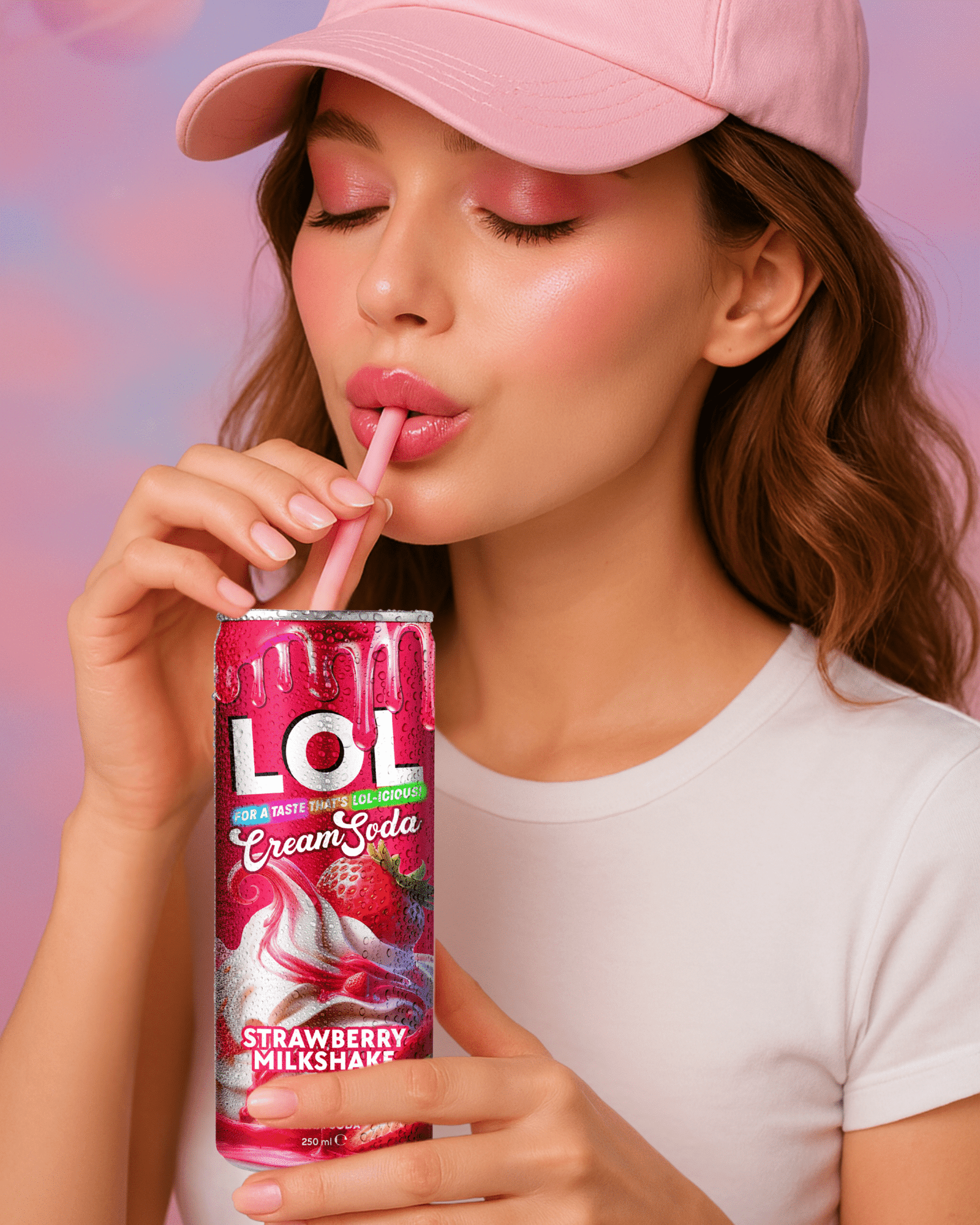 lol cream soda çilekli milkshake
